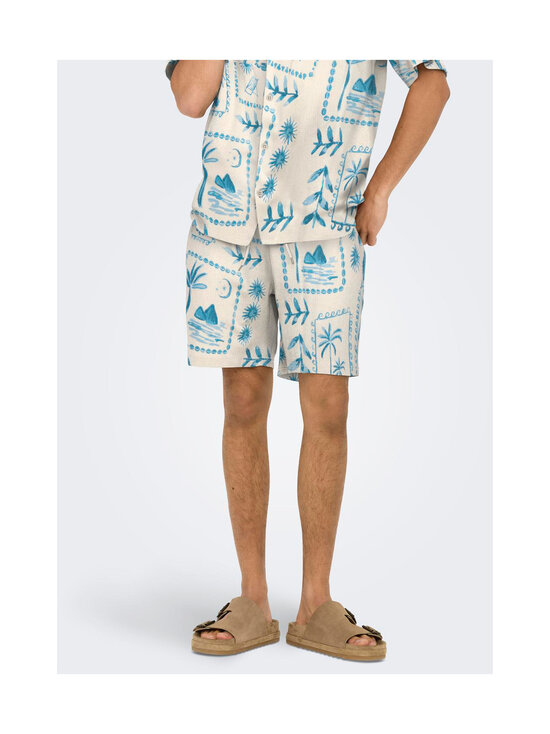 Only & Sons - Onspiero Relax šorti - ANTIQUE WHITE AOP:PALM | Stockmann - photo 3