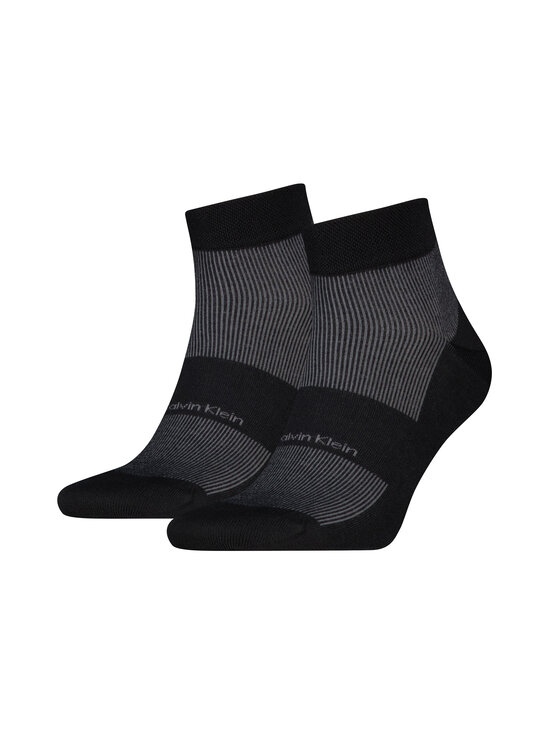 Calvin Klein - Quarter-sukat 2-pack - 004 BLACK | Stockmann - photo 1