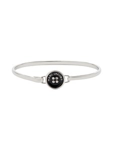 Marc Jacobs - Button Hinge Bracelet - 047 SILVER/BLACK | Stockmann