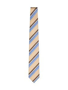 Stockholm Kravatt - Tie Digonal Stripe zīda kaklasaite- Stockholm Kravatt - M24A LIGHT BEIGE | Stockmann