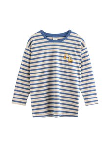 Lindex - Trikoopluus Striped Soft - 8887 LIGHT DUSTY BLUE | Stockmann