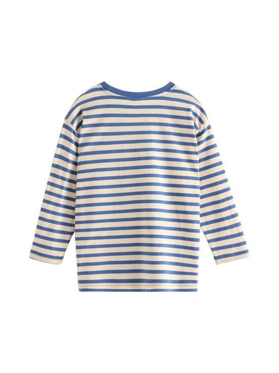 Lindex - Trikoopluus Striped Soft - 8887 LIGHT DUSTY BLUE | Stockmann - photo 2