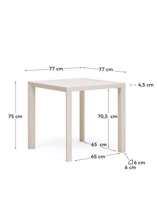 Kave Home - Culip-ruokapöytä - VALKOINEN | Stockmann - photo 6