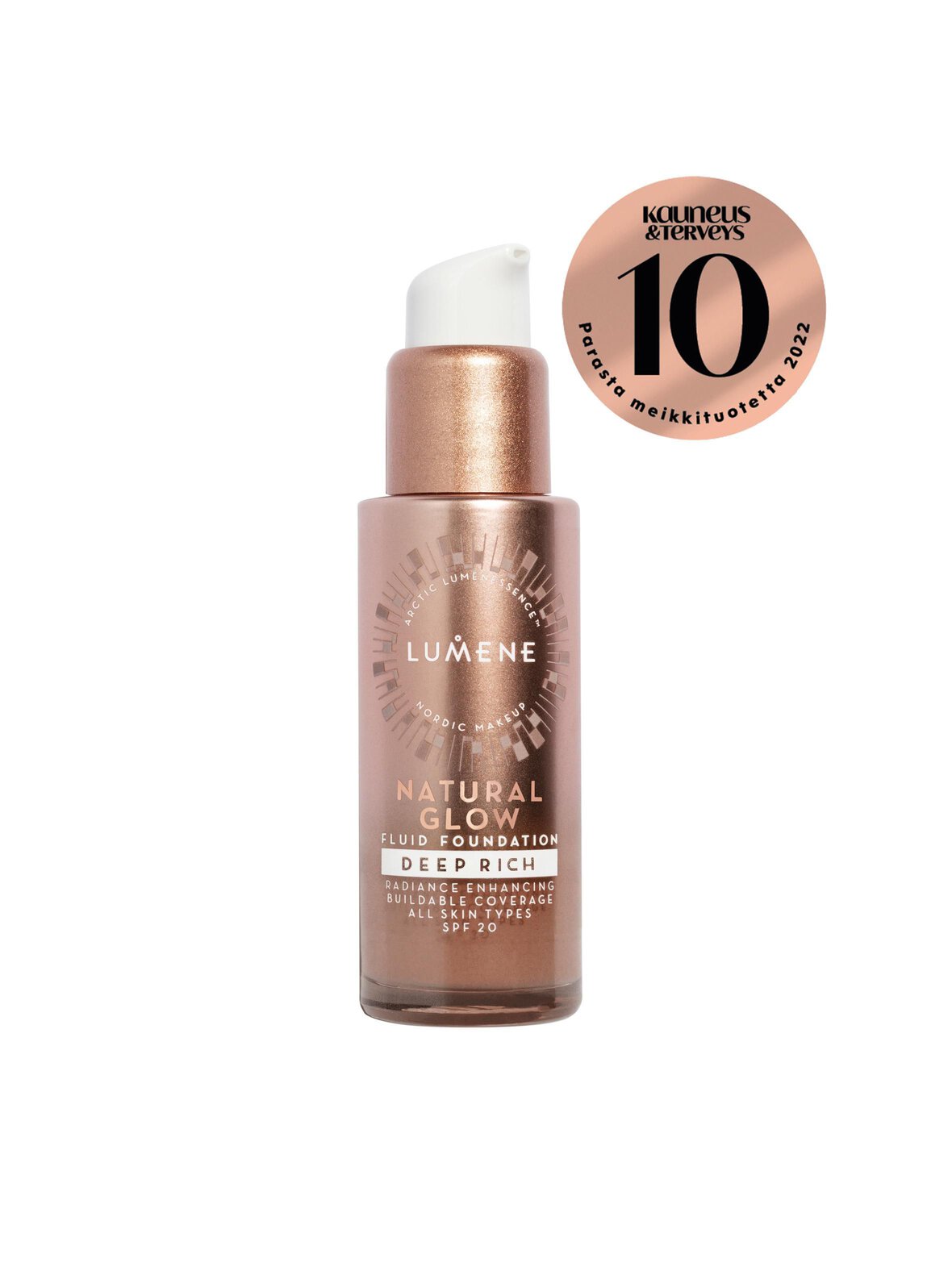 Natural glow spf 20 -heleyttävä meikkivoide 30 ml