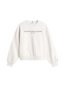 Tommy Hilfiger - Corp Logo -collegepaita - 0K5 ECRU HEATHER | Stockmann