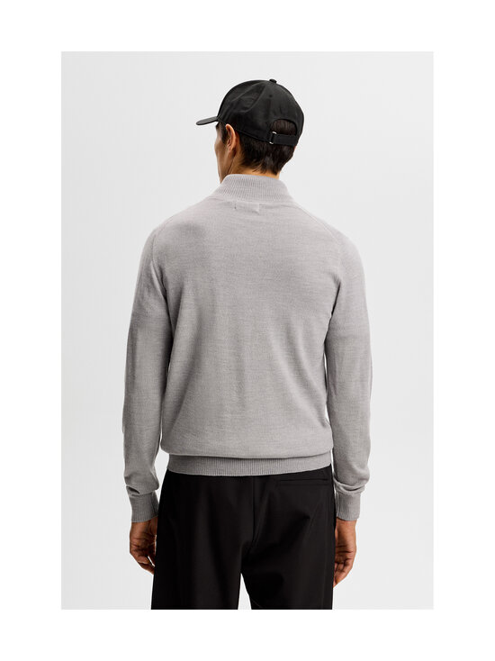 J.Lindeberg - Kiyan Quarter Zip merīnvilnas džemperis - U241 MEDIUM GREY MELANGE | Stockmann - photo 3