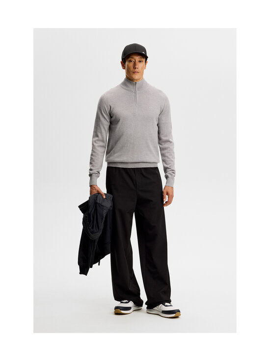 J.Lindeberg - Kiyan Quarter Zip merīnvilnas džemperis - U241 MEDIUM GREY MELANGE | Stockmann - photo 4