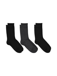 Cap Horn loungewear - Drake merīnvilnas jaukta sastāva zeķes (3 gab. iepakojumā) - BLACK/ GREY MEL | Stockmann