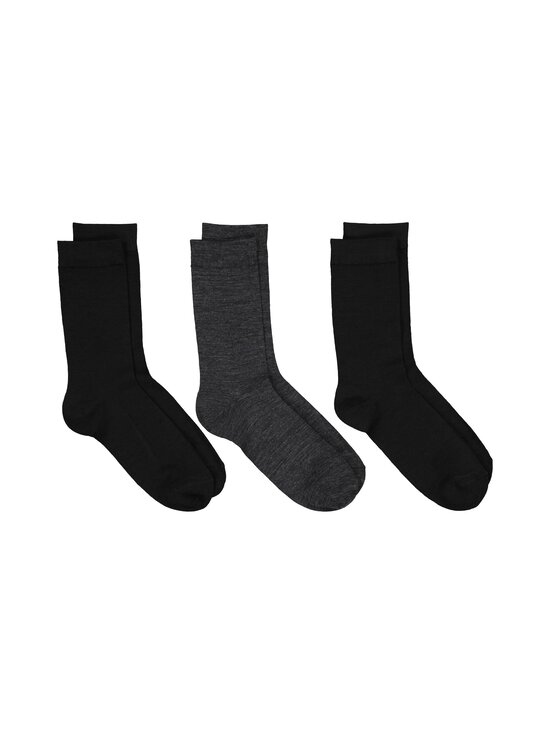 Cap Horn loungewear - Drake merīnvilnas jaukta sastāva zeķes (3 gab. iepakojumā) - BLACK/ GREY MEL | Stockmann - photo 1