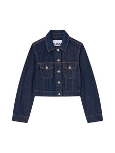 Ganni - Rinse Denim Cropped -farkkutakki - 077 RINSE | Stockmann