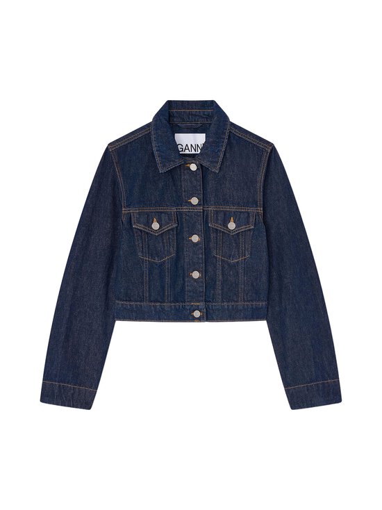 Ganni - Rinse Denim Cropped -farkkutakki - 077 RINSE | Stockmann - photo 1