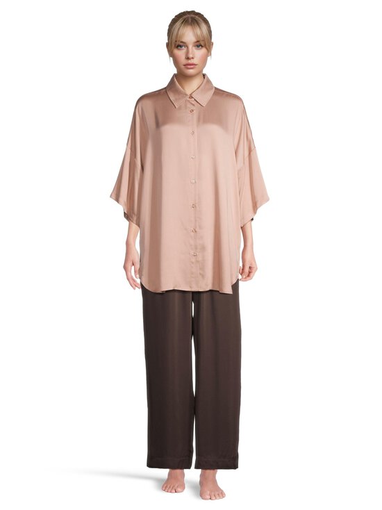 A+more - Sweetie Modal Boyfriend -satiinipaita - BEIGE | Stockmann - photo 2