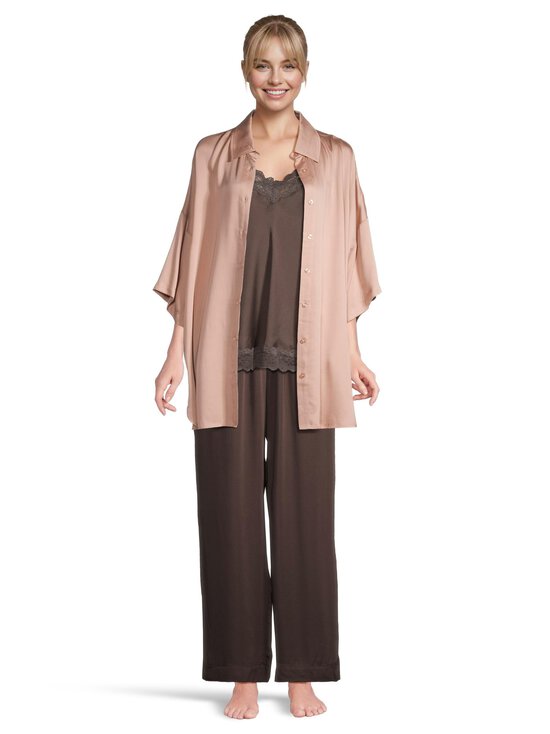 A+more - Sweetie Modal Boyfriend -satiinipaita - BEIGE | Stockmann - photo 4