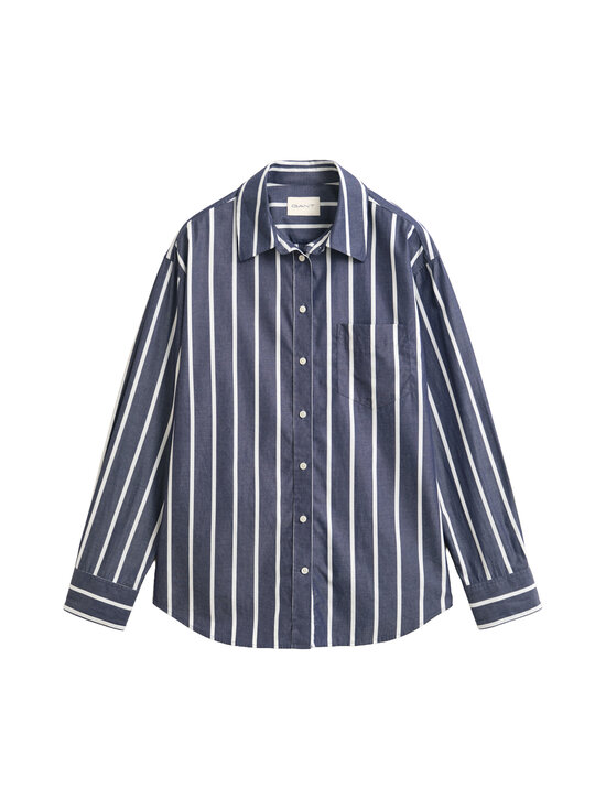 GANT - Classic Poplin Stripe kreklblūze - 433 EVENING BLUE | Stockmann - photo 1