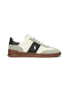 Polo Ralph Lauren - Heritage Aera Low Top Lace brīvā laika apavi - WHITE/BLACK/SOFT GREY | Stockmann