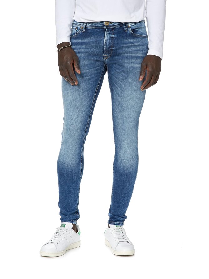 Blue denim jeans