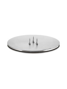 Ester & Erik - Candle Plate Small -kynttilänjalka 9 cm - MATT SILVER | Stockmann