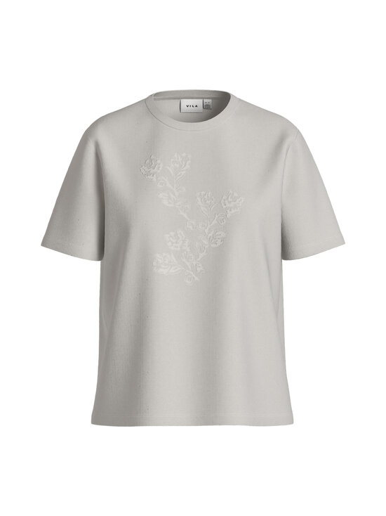 Vila - Visybilla Rose O-neck -paita - SNOW WHITE PRINT:BIG FLOWER SNOW WHITE | Stockmann - photo 1
