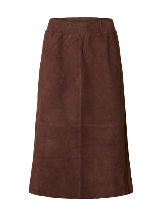 SlfMadga Midi Suede ādas svārki