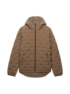 Superdry - Hooded Heat Weld Padded -toppatakki - 8LK FALLEN ROCK BROWN | Stockmann
