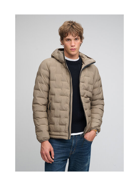 Superdry - Hooded Heat Weld Padded -toppatakki - 8LK FALLEN ROCK BROWN | Stockmann - photo 2