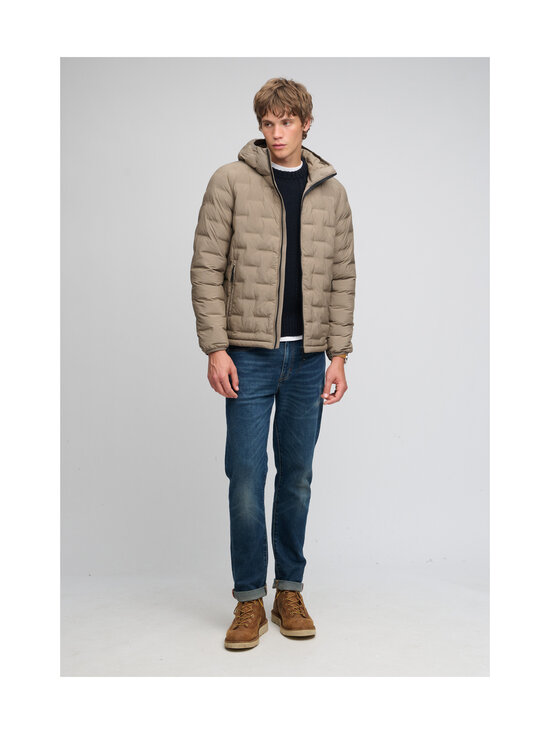 Superdry - Hooded Heat Weld Padded -toppatakki - 8LK FALLEN ROCK BROWN | Stockmann - photo 7