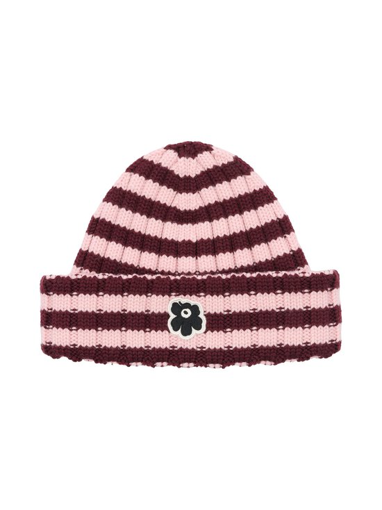 Marimekko - Improvisaatio Tasaraita Kioski -pipo - 333 LIGHT PINK, DARK WINE RED | Stockmann - photo 1