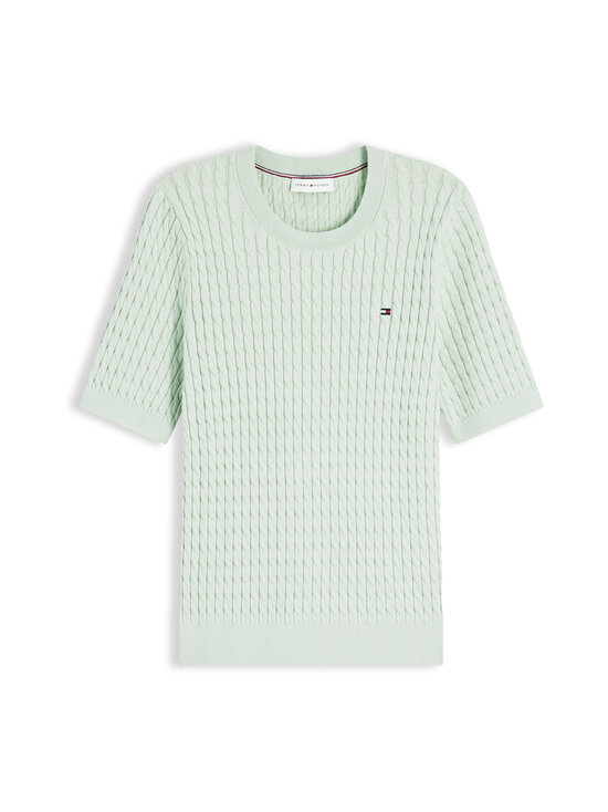 Tommy Hilfiger - Fine C-Neck -palmikkoneule - L91 GENTLE JADE | Stockmann - photo 1