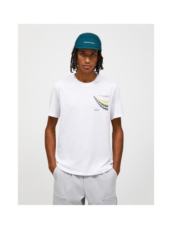 Peak Performance - Explore Graphic t-paita - 340 WHITE/CANARY LIME/ | Stockmann - photo 4