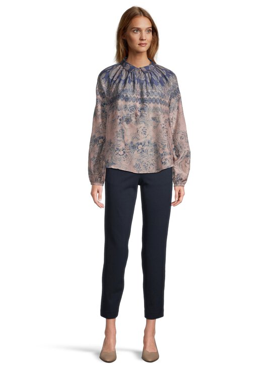 GUSTAV - Annsofie- puuvilla-silkkipusero - 84797 NAVY W. ROSE BEIGE PRINT | Stockmann - photo 2