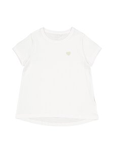 Name It - NkfVioline Loose T-paita - BRIGHT WHITE PRINT:GREEN HEART | Stockmann