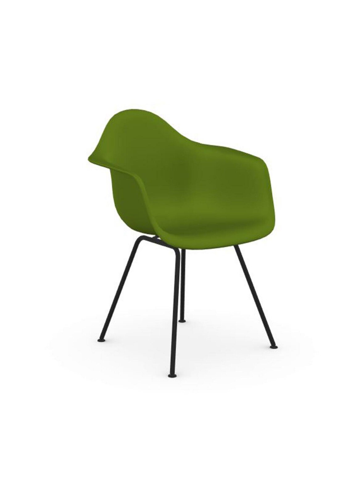 Eames dax re -tuoli käsinojilla forest/musta