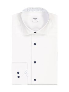 Stenströms - Slimline Contrast -kauluspaita - 000 WHITE | Stockmann
