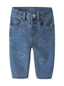 Name It - Teksapüksid NbfRose Mom - MEDIUM BLUE DENIM AOP:HEART | Stockmann