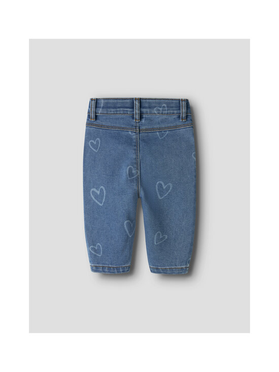 Name It - Teksapüksid NbfRose Mom - MEDIUM BLUE DENIM AOP:HEART | Stockmann - photo 2