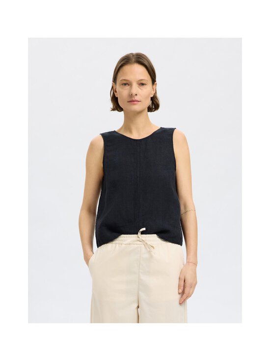 Selected - SlfLinna lina tops - BLACK - photo 2 Selected - SlfLinna lina tops - BLACK | Stockmann - photo 2