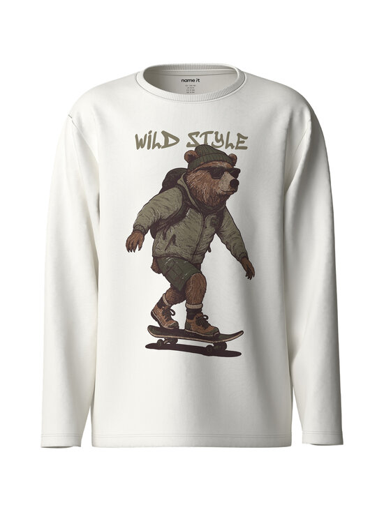 Name It - NkmVagno Loose -trikoopaita - CLOUD DANCER PRINT:WILD STYLE | Stockmann - photo 1