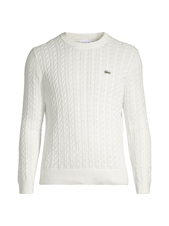 Lacoste - Crewnecks-palmikkoneule - FLOUR/GREEN | Stockmann - photo 1