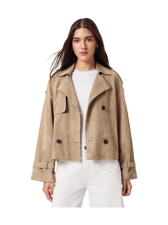 Allsaints - Reed-mokkanahkatakki - TAUPE BROWN | Stockmann - photo 1