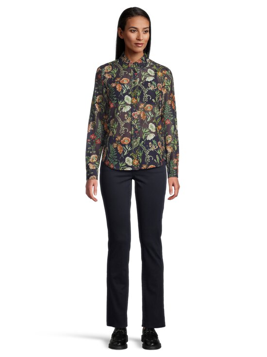 GANT - Kukkakuvioitu puuvillasilkkipaita - 433 EVENING BLUE | Stockmann - photo 2