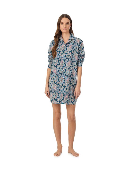 Lauren Ralph Lauren - Roll Tab Boyfriend -yöpaita - 942 MULTIPAIS | Stockmann - photo 3