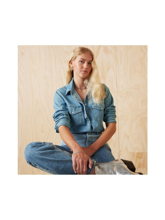 Levi's - Iconic Western -paita - 242 LIGHT INDIGO - WORN IN - photo 6 Levi's - Iconic Western -paita - 242 LIGHT INDIGO - WORN IN | Stockmann - photo 6