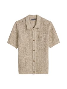 Marc O'Polo - Linen Blend - lyhythihainen neuletakki - 133 LINEN WHITE | Stockmann