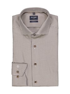 Olymp - Modern Fit Jacquard krekls ar apkakli - 28 BRAUN | Stockmann