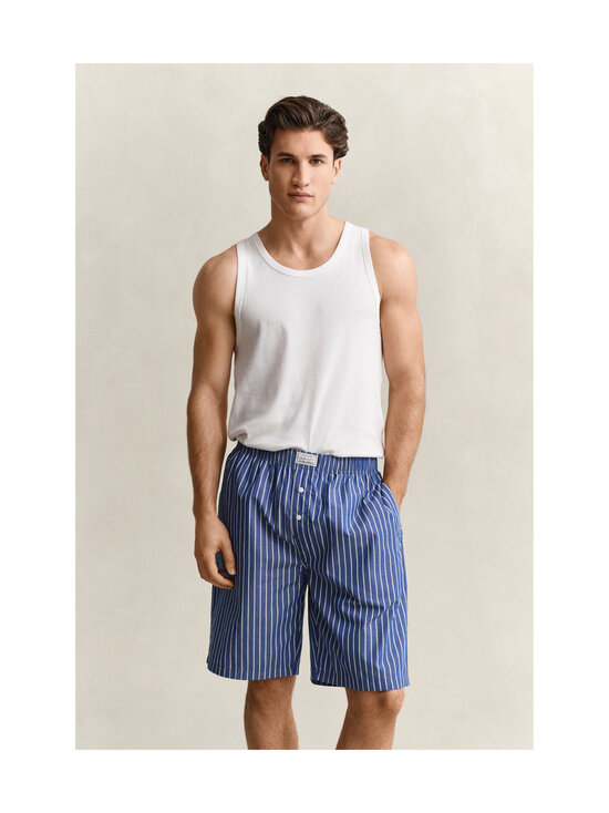 GANT - Lühikesed pidžaamapüksid Striped Poplin - 416 DEEP COBALT | Stockmann - photo 2