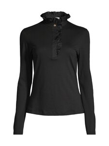 rich & royal - Slub Frill -paita - 890 BLACK | Stockmann