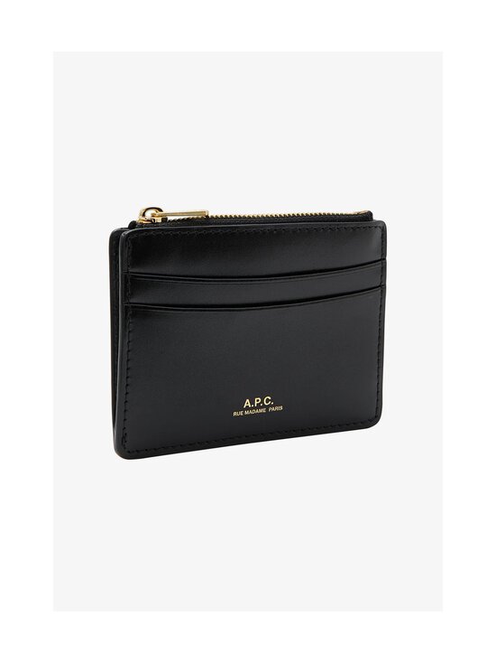 A.P.C - Nahast kaarditasku Porte Cartes Paris - LZZ BLACK | Stockmann - photo 3