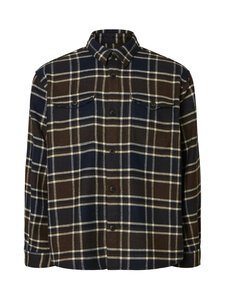 Selected - Pablo virskrekls - DARK BROWN MELANGE CHECKS:MULTICOLOR | Stockmann