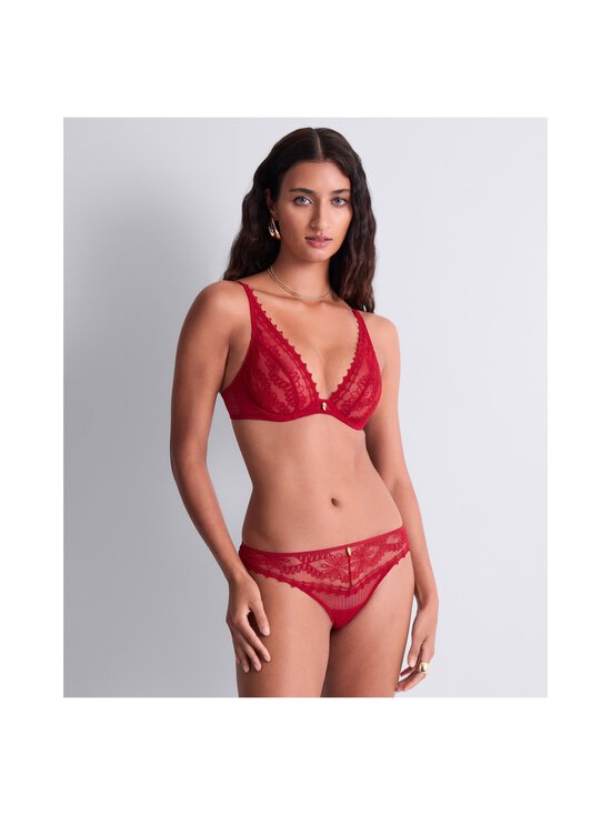 Aubade - Mystery Of Love Ultra Plunge Triangle -rintaliivit - CHERRY | Stockmann - photo 2