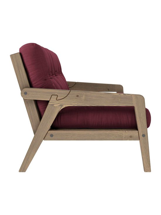 Karup - Grab-futonsohva bordeaux/ruskea L 200 cm - PINK | Stockmann - photo 3